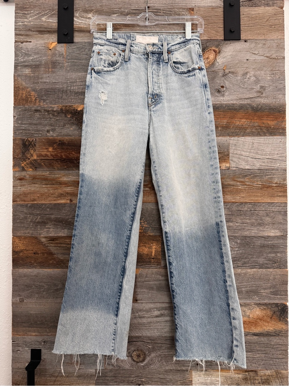 MOTHER Superior The Rambler Ankle Fray Jeans in Win Some Lose Some